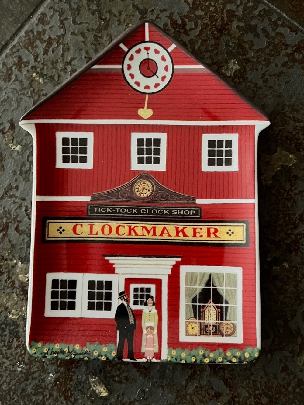 Charles Wysocki collectible plate - Tick-Tock Clock Shop